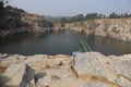 Marbel lake Purulia & x28;once marvels were extracted from this lake& x29; Royalty Free Stock Photo