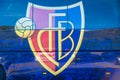 Marbella - January 13, 2020: FC BASEL 1893 football team official bus