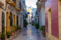 Marbella - January 16, 2020: idyllic streets in a spanish town