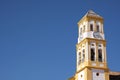 Marbella old town church bell tower isolated blue sky Royalty Free Stock Photo