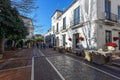 Beautiful street with traditional Andalusian architecture