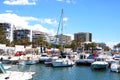 Boats in the Sport Port, Marbella, Spain. Royalty Free Stock Photo