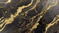 Marble abstract acrylic background. Marbling artwork texture. Agate ripple pattern. Gold powder. Royalty Free Stock Photo