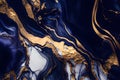 Marble abstract acrylic background. Marbling artwork texture. Agate ripple pattern. Gold powder. AI Generative Royalty Free Stock Photo