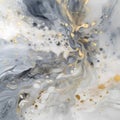 Marble abstract acrylic background. Marbling artwork texture. Agate ripple pattern. Gold powder. Royalty Free Stock Photo