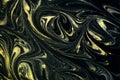 Marble abstract acrylic background. Marbling artwork texture. Agate ripple pattern. Gold powder. Grunge, leaf.