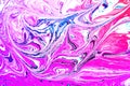 Marble abstract acrylic background. Violet marbling artwork texture. Marbled ripple pattern. Charoite, beautiful. Royalty Free Stock Photo
