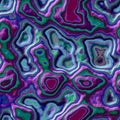 Marble agate stony seamless pattern background - dark pearl purple violet blue green color - rough surface