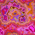 Marble agate stony seamless pattern background - highlight neon hot pink red orange blue color with rough surface Royalty Free Stock Photo