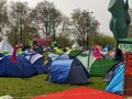 Marble Arch climate camp Royalty Free Stock Photo