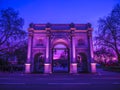 Marble arch in Hyde Park. London, UK. Royalty Free Stock Photo