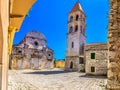 Marble architecture in Hvar, Croatia. Royalty Free Stock Photo