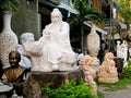 Marble asian sculptures