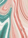Marble background. Beautiful abstractions in soap foam. Trendy pattern, graphic peach brochure. Luxury illustration