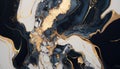 Marble background.Golden ink lines.Abstraction.Generative ai