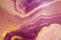 Marble Background of Pinks and Glittering Gold