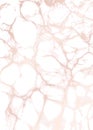 Marble background. Rose gold texture.