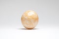 Marble ball sphere with orange stone texture isolated on background Royalty Free Stock Photo
