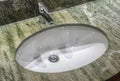 marble bathroom sink Royalty Free Stock Photo