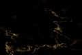 Marble black wall background surface gold  yellow pattern graphic abstract light elegant black . Royalty Free Stock Photo