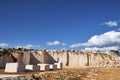 Marble blocks at abandoned marble quarry in the sunny day Royalty Free Stock Photo