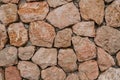 Marble bricks stone wall close-up . marble bricks texture of the walls. marble pattern of the brick wall. stone fence. Royalty Free Stock Photo