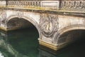 The marble bridge over the Frederiksholms canal. Royalty Free Stock Photo