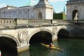 Marble bridge to Palace Kristiansborg. Copenhagen, Denmark