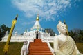 Marble Buddha and stupa