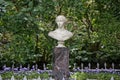 Marble bust of the Grand Duchess Alexandra in Petergof.