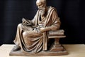 marble bust of the greek physician Hippocrates created by generative AI