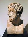 Marble bust of a Greek poet
