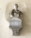 Marble bust of the Italian sculptor Vincenzo Consani at the Praeorian Palace of Lucca, Italy.