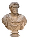 Marble bust of the roman emperor Antoninus Pius