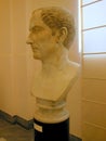 Marble bust of Roman emperor Royalty Free Stock Photo