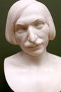 Marble bust of Russian writer Nikolai Gogol