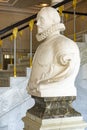 A marble bust of William of Orange in the stairwell of the Royal Palace Noordeinde, The Hague, Netherlands