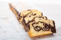 Marble cake - Homemade sweet dessert Royalty Free Stock Photo