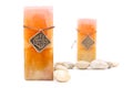 Marble Candle with Medallion