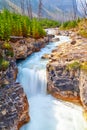 Marble Canyon in Kootenay National Park Near Banff in Canada