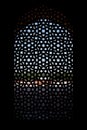 Marble carved screen window at Humayun's Tomb Royalty Free Stock Photo