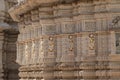 Marble carvings at 72 Jinalaya Jain Temple, Gujarat - India religious tour - Cultural trip Royalty Free Stock Photo