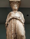 Marble Caryatid From The Erechtheion Royalty Free Stock Photo