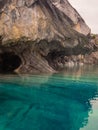 The marble cathedral chapel, Capillas De Marmol, along Carretera Austral, lake General Carrera, Puerto Tranquilo, Chile Royalty Free Stock Photo