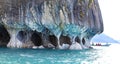 The marble cathedral chapel, Capillas De Marmol, Puerto Tranquilo, Chile Royalty Free Stock Photo