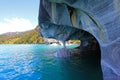 The marble cathedral chapel, Capillas De Marmol, Puerto Tranquilo, Chile Royalty Free Stock Photo