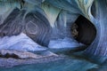 The marble cathedral chapel, Capillas De Marmol, Puerto Tranquilo, Chile Royalty Free Stock Photo