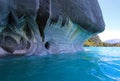 The marble cathedral chapel, Capillas De Marmol, Puerto Tranquilo, Chile Royalty Free Stock Photo