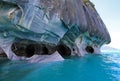 The marble cathedral chapel, Capillas De Marmol, Puerto Tranquilo, Chile Royalty Free Stock Photo