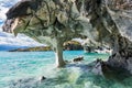 Marble caves Capillas del Marmol, General Carrera lake, landscape of Lago Buenos Aires, Patagonia, Chile